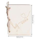2 Sets Wedding Vow Books Exquisite Gift Card Declaration Booklets Props SuppliesStyle 2