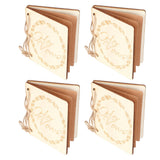 2 Set Wedding Booklet Anniversary Books Notebook Photography Props Decoration Gift#1 - Low Angle