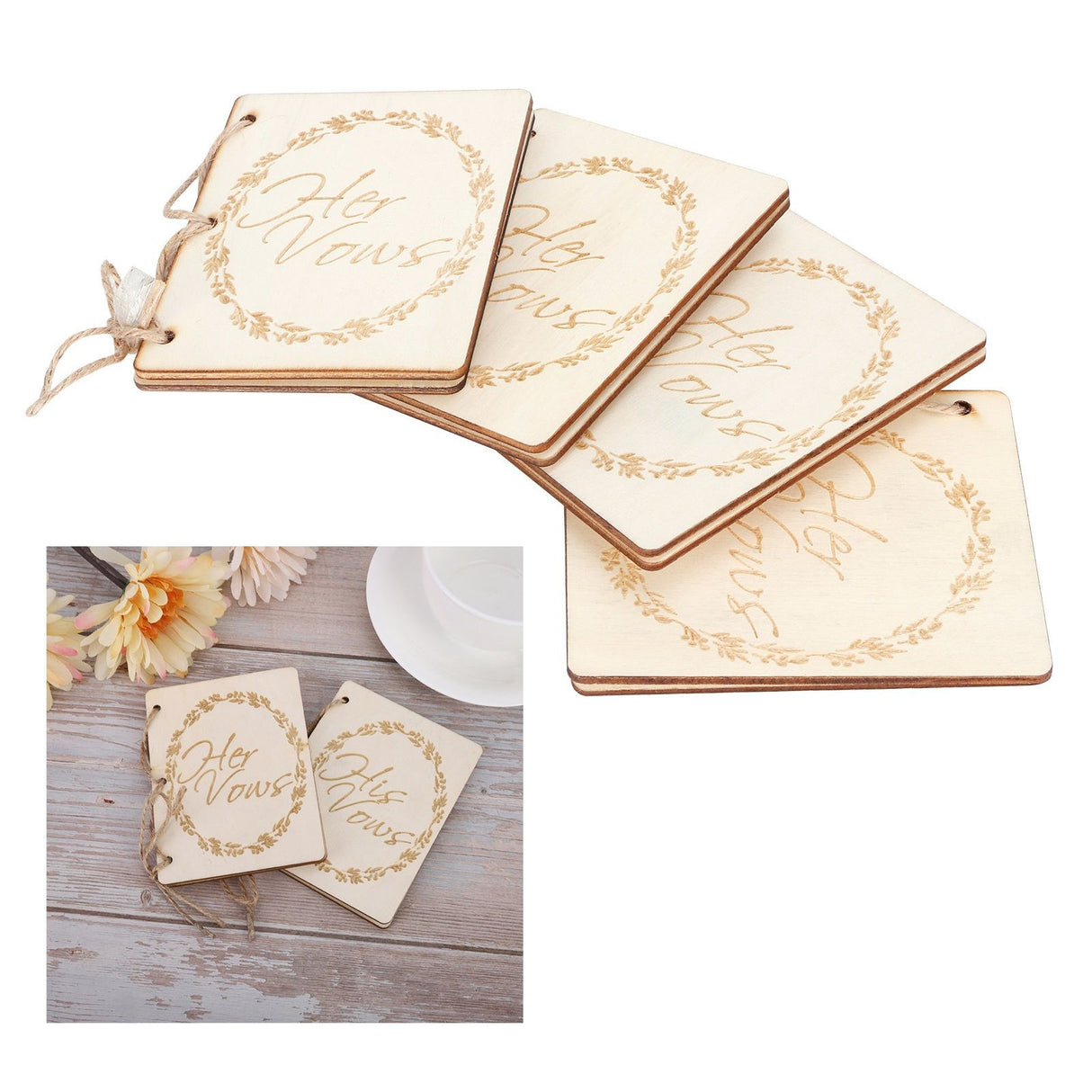 2 Set Wedding Booklet Anniversary Books Notebook Photography Props Decoration Gift#1