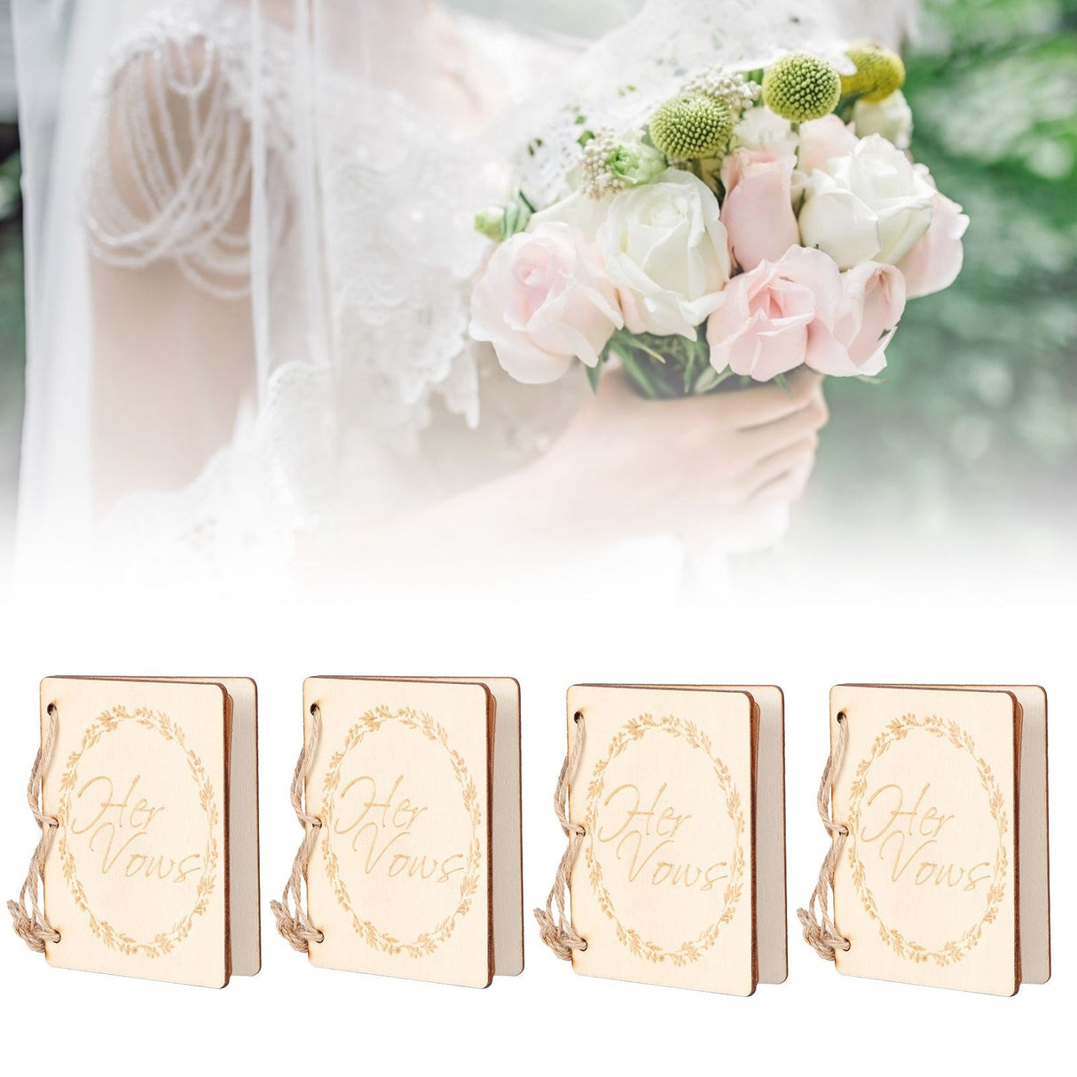 2 Set Wedding Booklet Anniversary Books Notebook Photography Props Decoration Gift#1