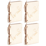 2 Set Wedding Booklet Anniversary Books Notebook Photography Props Decoration Gift#2 - Close-Up Angle
