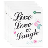 6Pcs Wall Sticker English Letters Pattern DIY Wall Decal for Home Living Room Decoration