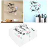 6Pcs Wall Sticker English Letters Pattern DIY Wall Decal for Home Living Room Decoration