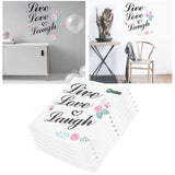 6Pcs Wall Sticker English Letters Pattern DIY Wall Decal for Home Living Room Decoration