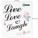 6Pcs Wall Sticker English Letters Pattern DIY Wall Decal for Home Living Room Decoration - Extra Image