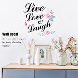 6Pcs Wall Sticker English Letters Pattern DIY Wall Decal for Home Living Room Decoration