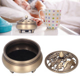 Antique Incense Burner Holder Brass with Lid 3‑Legged Buddha Ornament Home Decoration - Extra Image