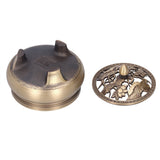 Antique Incense Burner Holder Brass with Lid 3‑Legged Buddha Ornament Home Decoration