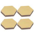 4 Set Mirror Wall Sticker Acrylic Hex Removable Decor Decal Background Home Decoration12.6cm Gold