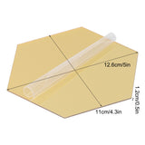 4 Set Mirror Wall Sticker Acrylic Hex Removable Decor Decal Background Home Decoration12.6cm Gold