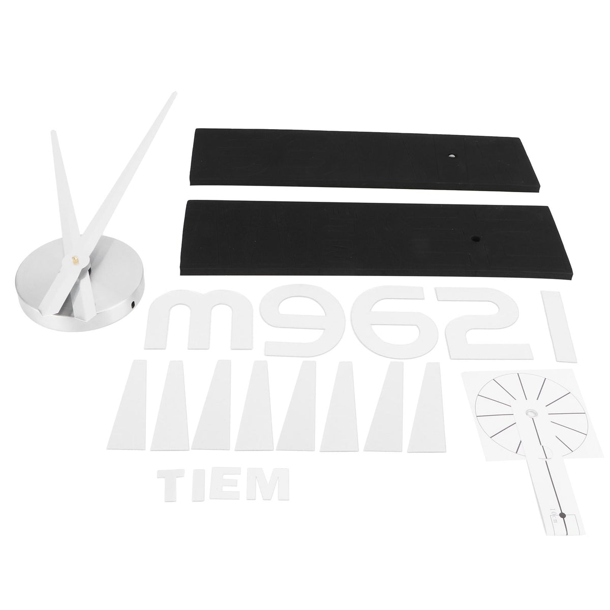 Frameless Wall Clock Sticker Mirror Surface Living Room Bedroom Office DIY DecorationSilver