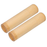 2Pcs EcoFriendly Bamboo Tube Portable Tea Storage Cylinder Mini Round Spices Storage Jar
