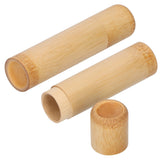 2Pcs EcoFriendly Bamboo Tube Portable Tea Storage Cylinder Mini Round Spices Storage Jar