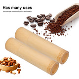 2Pcs EcoFriendly Bamboo Tube Portable Tea Storage Cylinder Mini Round Spices Storage Jar - Extra Image
