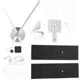 Frameless Wall Clock Sticker Mirror Surface DIY Decoration Living Room Bedroom OfficeSilver - Close-Up Angle