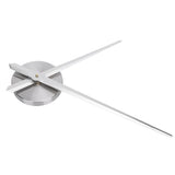 Frameless Wall Clock Sticker Mirror Surface DIY Decoration Living Room Bedroom OfficeSilver
