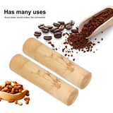 2Pcs Bamboo Tube Natural Environmentally Friendly Carbonized for Tea Nuts Incense CanisterBamboo Pattern - Extra Image