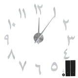 Wall Clock Innovative Modern Acrylic DIY Clock Set for Home Living Room DecorationSilver