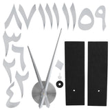 Wall Clock Innovative Modern Acrylic DIY Clock Set for Home Living Room DecorationSilver