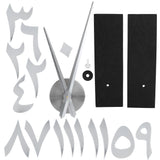 Wall Clock Innovative Modern Acrylic DIY Clock Set for Home Living Room DecorationSilver