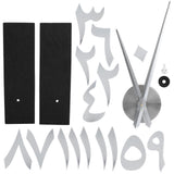 Wall Clock Innovative Modern Acrylic DIY Clock Set for Home Living Room DecorationSilver