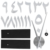 Wall Clock Innovative Modern Acrylic DIY Clock Set for Home Living Room DecorationSilver - Close-Up Angle