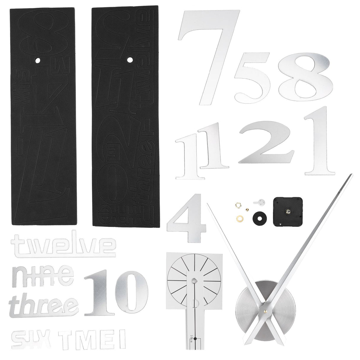 Frameless DIY Wall Clock Modern Mirror Wall Sticker for Home Living Room Bedroom DecorSilver