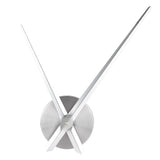 Frameless DIY Wall Clock Modern Mirror Wall Sticker for Home Living Room Bedroom DecorSilver