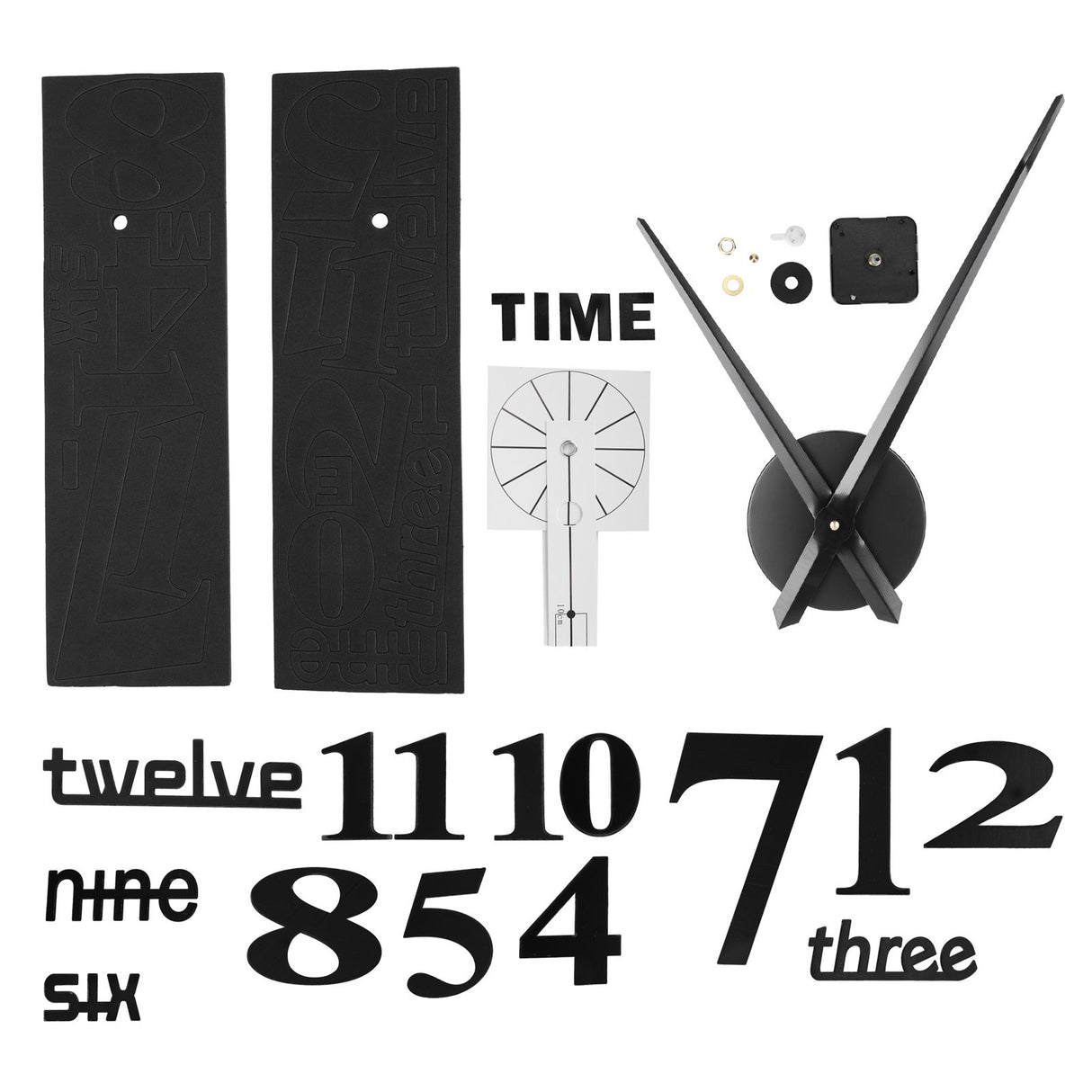 Frameless DIY Wall Clock Modern Mirror Wall Sticker for Home Living Room Bedroom DecorBlack