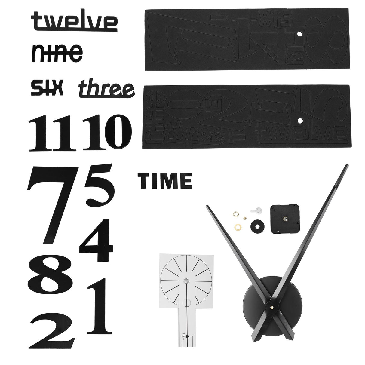 Frameless DIY Wall Clock Modern Mirror Wall Sticker for Home Living Room Bedroom DecorBlack