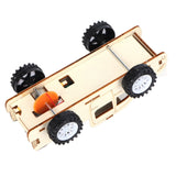 2 Set Wood Voice Controlled Vehicle DIY Toy Car Kit Scientific Experimental Tool for Children - Extra Image