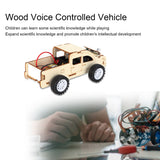 2 Set Wood Voice Controlled Vehicle DIY Toy Car Kit Scientific Experimental Tool for Children - Extra Image