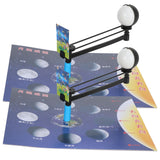 2 Set Children Experiment Assembly Equipment Kit Moon Phase Model DIY Science Teaching Toy - Side View