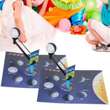 2 Set Children Experiment Assembly Equipment Kit Moon Phase Model DIY Science Teaching Toy - Extra Image