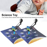 2 Set Children Experiment Assembly Equipment Kit Moon Phase Model DIY Science Teaching Toy