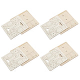 4 Sets Wooden Water Wheel Toys DIY Children Technology DIY Assembly Puzzle Model