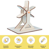 4 Sets Wooden Water Wheel Toys DIY Children Technology DIY Assembly Puzzle Model - Extra Image