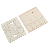 4 Sets Wooden Water Wheel Toys DIY Children Technology DIY Assembly Puzzle Model - Extra Image