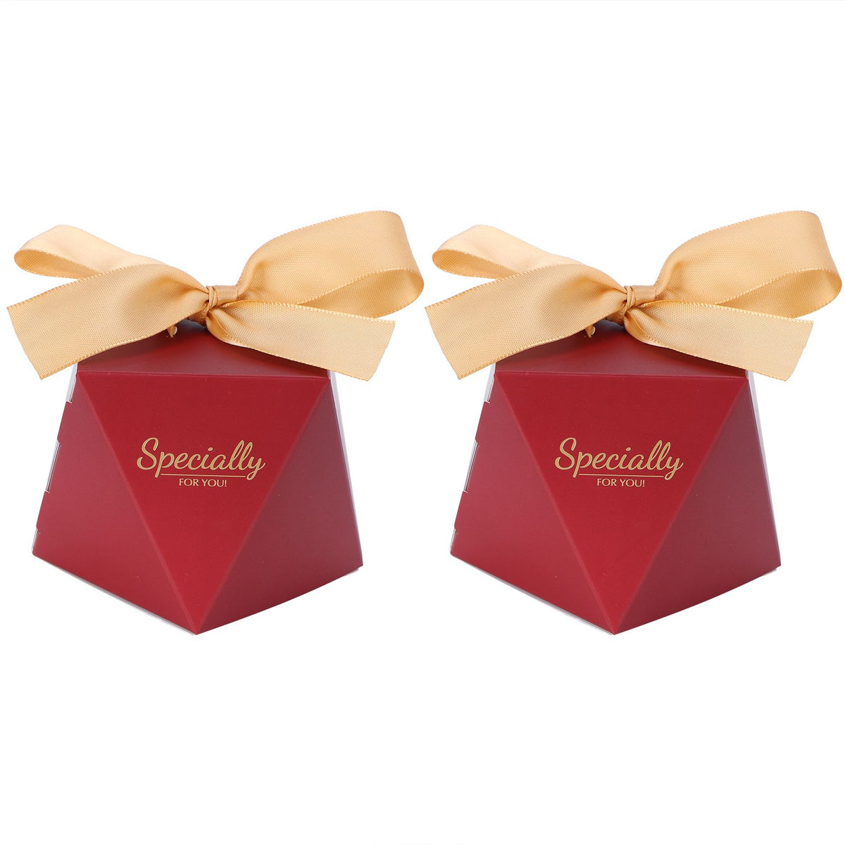 25 Sets Candy Box Cookies Gift Boxes with Ribbon for Birthday Wedding Party FavorL