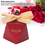 25 Sets Candy Box Cookies Gift Boxes with Ribbon for Birthday Wedding Party FavorL