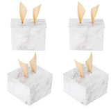 25 Sets Square Candy Box European Wedding Party Gift Box for Chocolate Cookies JewelryMarble Pattern (Golden Wing)