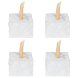 25 Sets Square Candy Box European Wedding Party Gift Box for Chocolate Cookies JewelryMarble Pattern (Golden Wing) - Top-Down View