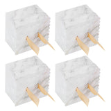 25 Sets Square Candy Box European Wedding Party Gift Box for Chocolate Cookies JewelryMarble Pattern (Golden Wing)