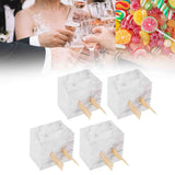 25 Sets Square Candy Box European Wedding Party Gift Box for Chocolate Cookies JewelryMarble Pattern (Golden Wing)