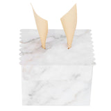 25 Sets Square Candy Box European Wedding Party Gift Box for Chocolate Cookies JewelryMarble Pattern (Golden Wing) - Extra Image