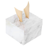 25 Sets Square Candy Box European Wedding Party Gift Box for Chocolate Cookies JewelryMarble Pattern (Golden Wing)