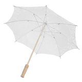 Lace Umbrella Parasol Vintage Wedding Bridal Umbrella for Photo Costume Party SuppliesL White