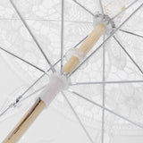 Lace Umbrella Parasol Vintage Wedding Bridal Umbrella for Photo Costume Party SuppliesL White