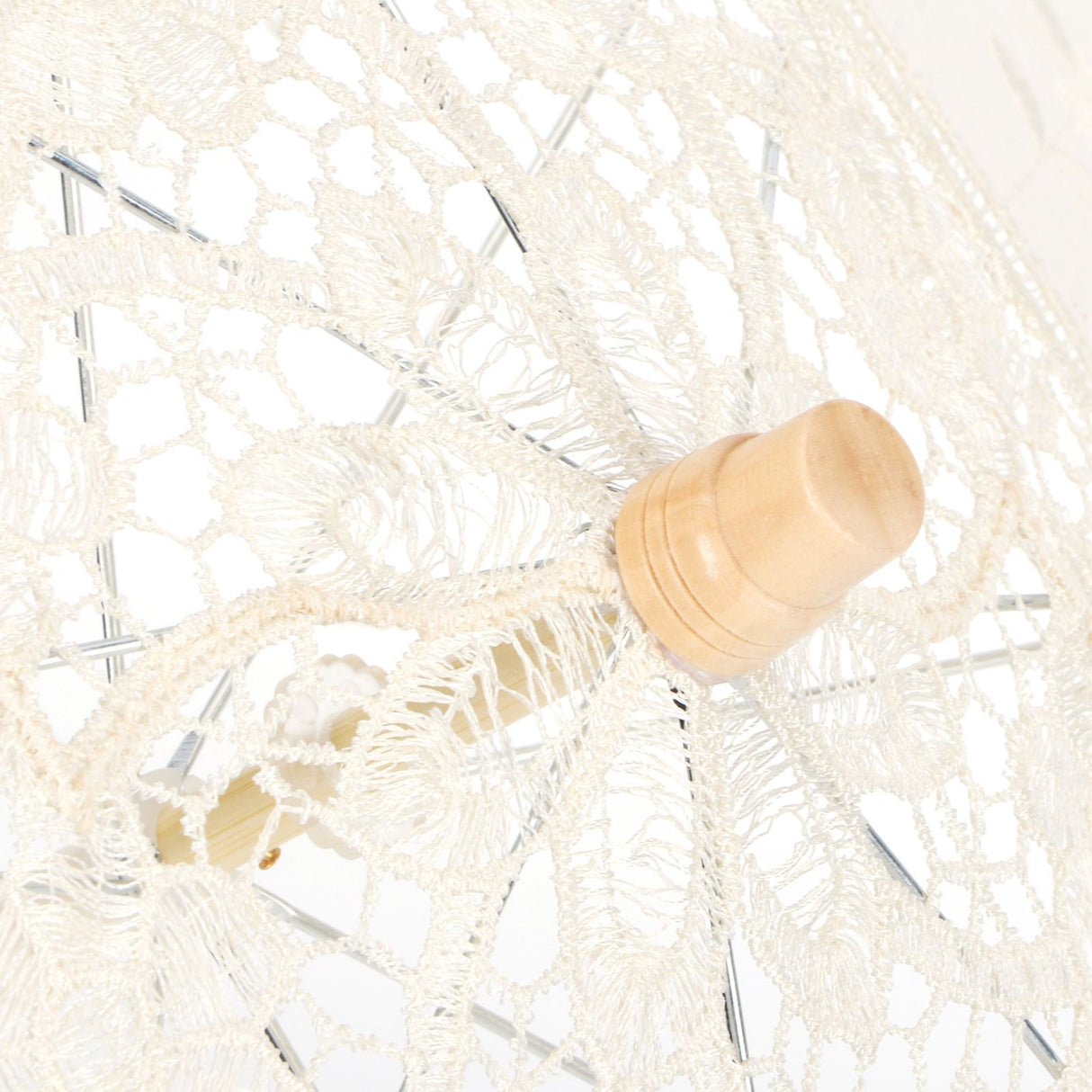 Lace Umbrella Parasol Vintage Wedding Bridal Umbrella for Photo Costume Party SuppliesL Beige