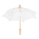 Lace Umbrella Parasol Vintage Wedding Bridal Umbrella for Photo Costume Party SuppliesS White
